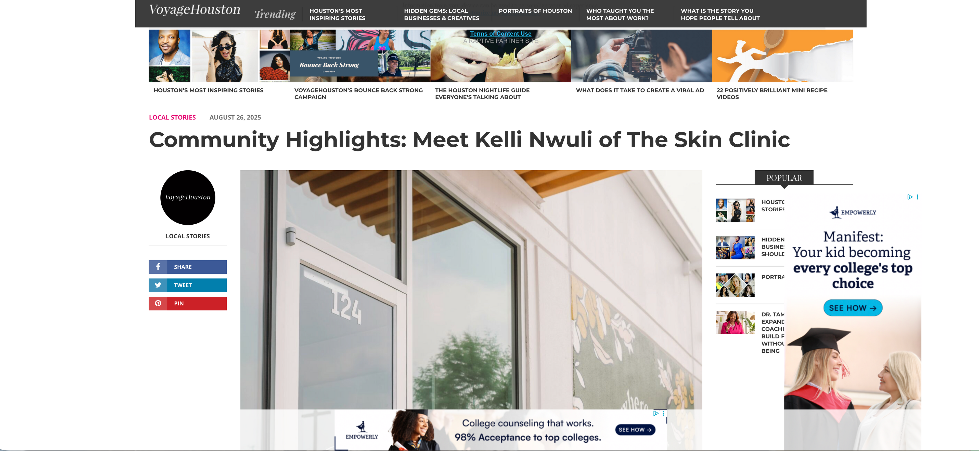 Community Highlights: Meet Kelli Nwuli of The Skin Clinic