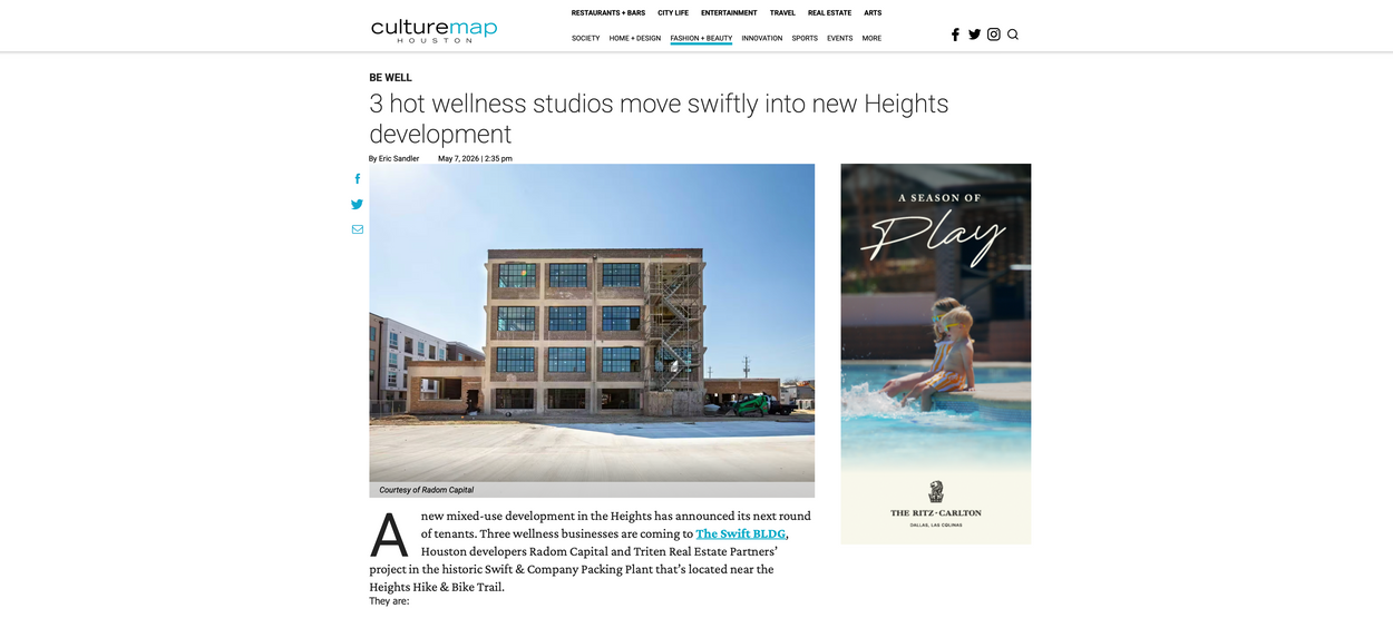 3 Hot Wellness Studios Move Into New Heights Development